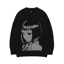 Load image into Gallery viewer, Black Oversized Pullover Sweater
