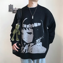 Load image into Gallery viewer, Black Oversized Pullover Sweater
