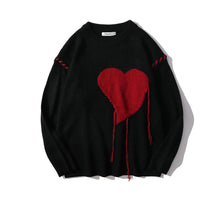 Load image into Gallery viewer, Pullover Sweater With Knited Heart
